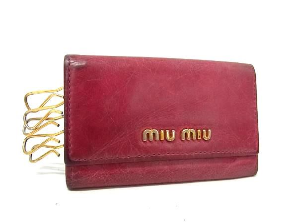 miumiu ミュウミュウ レザー 6連 キー�