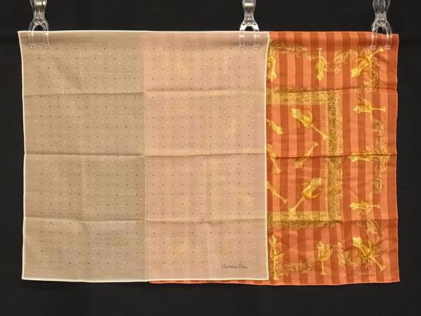 ■極美品〜■ ChristianDior クリスチャンディオール ハンカチ ハンカチーフ 2点セット まとめ売り DH6734