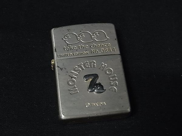 ZIPPO ジッポー MONSTER HOUSE No.0844 ヴィンテージ 1998年製 高級ライター オイルライター 喫煙グッズ 喫煙具 シルバー系 DK8724