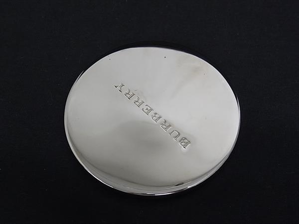 pleasure-Store 楽天市場店の■美品■ BURBERRY バーバリー ミラー ハンドミラー 鏡 手鏡 レディース メンズ シルバー系×ベージュ系 DN3216｜アングル2