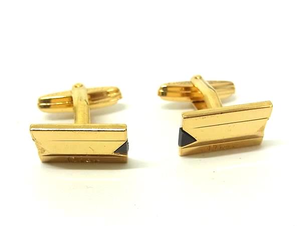 ChristianDior クリスチャンディオール カフリンクス カフスボタン アクセサリー ビジネス 紳士 メンズ レディース ゴールド系 DN3279