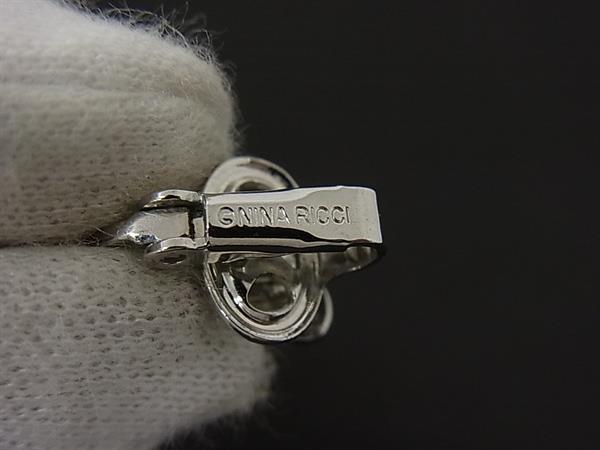 NINA RICCI ニナリッチ ラインストーン ハート クリップ式 イヤリング アクセサリー レディース シルバー系 DN3281 3