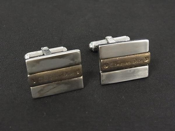 ChristianDior クリスチャンディオール カフスボタン カフリンクス アクセサリー ビジネス 紳士 メンズ シルバー系 DN3305