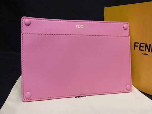 �������ʢ� FENDI �ե���ǥ� �쥶�� �ԡ����֡��� �ݥ��å� �ݡ��� ��ǥ����� �ԥ󥯷� BJ1474