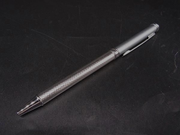 ■美品■ MIKIMOTO ミキモト 本真珠 パール約2mm ツイスト式 ボールペン 筆記用具 ステーショナリー シルバー系 DJ8932