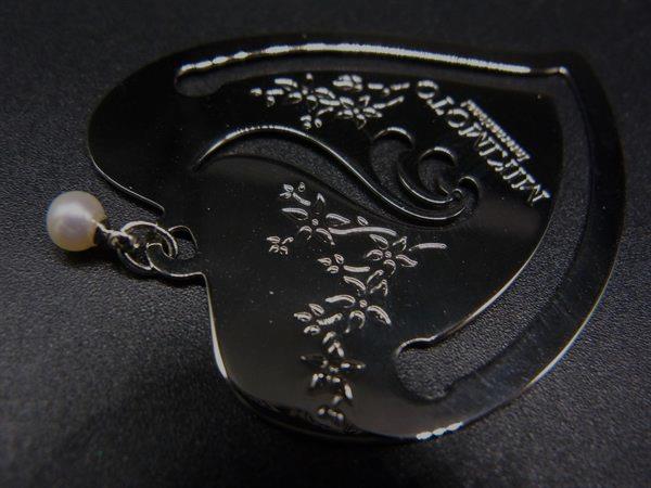 ■美品■ MIKIMOTO ミキモト アコヤ真珠 アコヤパール 約3mm ブックマーカー しおり ...