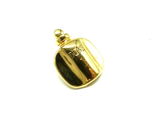 ChristianDior クリスチャンディオール 香水瓶モチーフ ピンバッジ ピンブローチ アクセサリー レディース ゴールド系 DJ9168