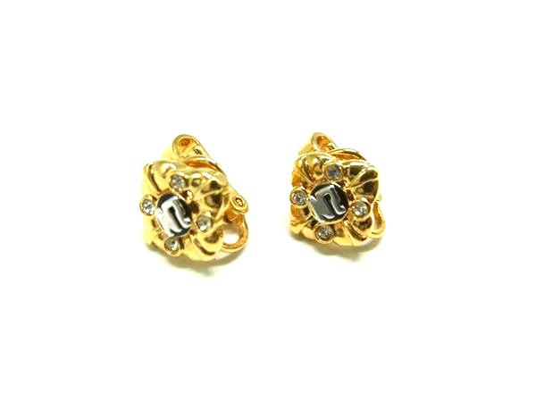 Other - NINA RICCI ニナリッチ クリップ式 ラインストーン イヤリング アクセサリー レディース ゴールド系 DJ9192
