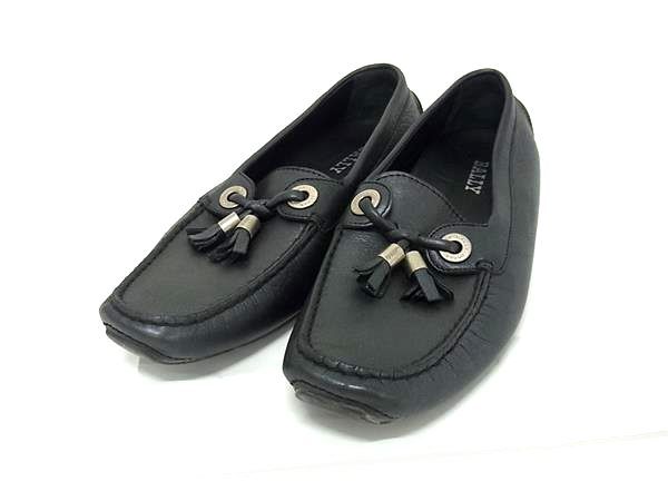 BALLY バリー レザー パンプス サイズ37(約24cm) 靴 シューズ レディース ブラック系 DK8920