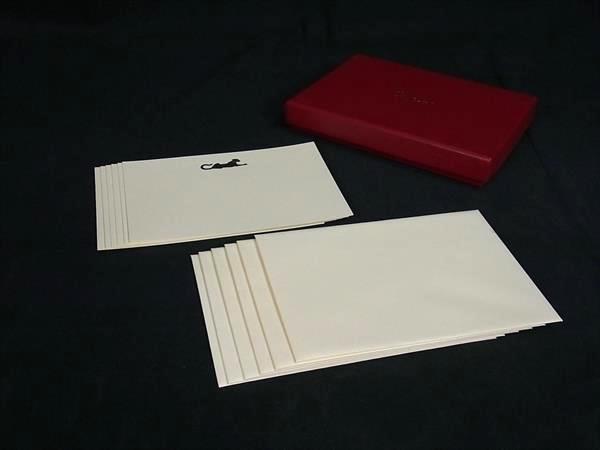 ■美品■ Cartier カルティエ レターセット メッセージカード 手紙 封筒 便箋 クリームイエロー系 DK8929