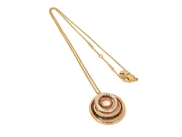 Chromium - ■美品■ SWAROVSKI スワロフスキー ラインストーン ネックレス ペンダント アクセサリー レディース ゴールド系 DN3316
