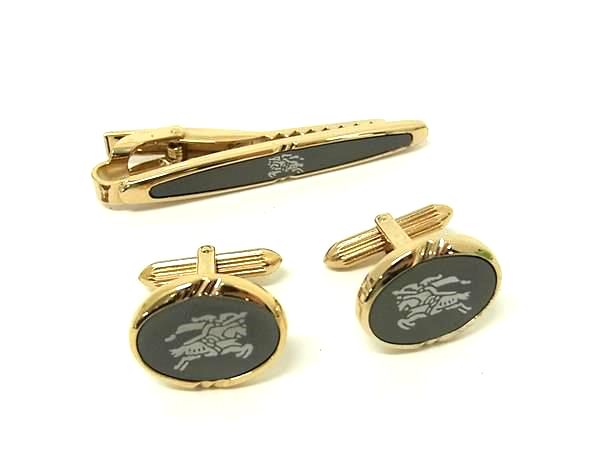 【極美品】バーバリー　ヴィンテージ　カフスボタン　ネクタイピン　3点セット 楽天市場】タイピン カフス セット バーバリーの通販