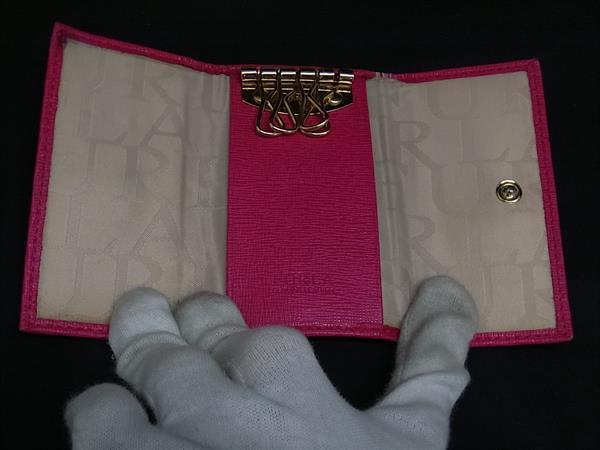 FURLA フルラ レザー 5連 キーケース 鍵入れ レディース パープル系 DK0392