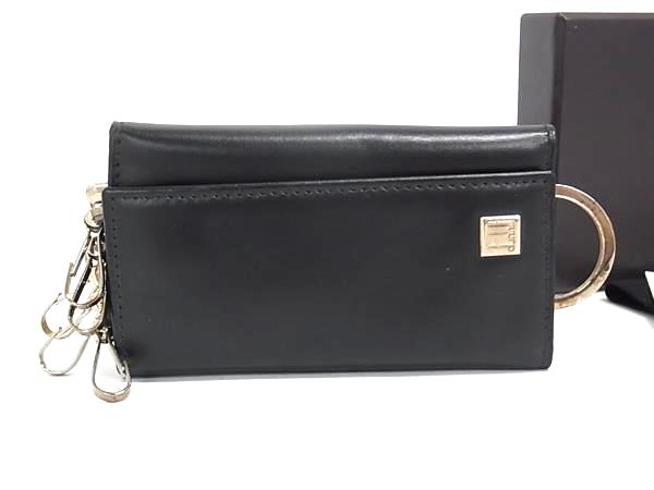 ■美品■ dunhill ダンヒル レザー 6連 キーケース 鍵入れ メンズ ブラック系 DK1093