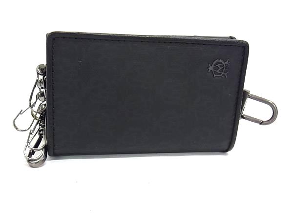 dunhill ダンヒル ウィンザー PVC 6連 キーケース 鍵入れ メンズ ブラック系 DK1142