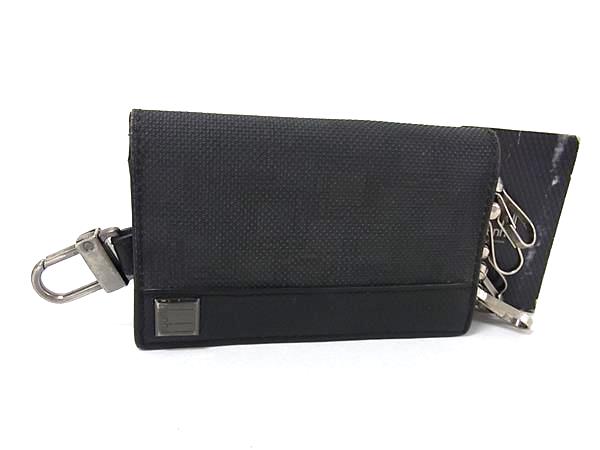 dunhill ダンヒル ディーエイト PVC 6連 キーケース 鍵入れ メンズ ブラック系 DK1146