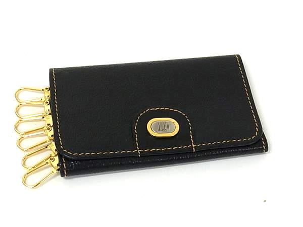 ■美品■ dunhill ダンヒル レザー 6連 キーケース 鍵入れ メンズ ブラック系 DK3357
