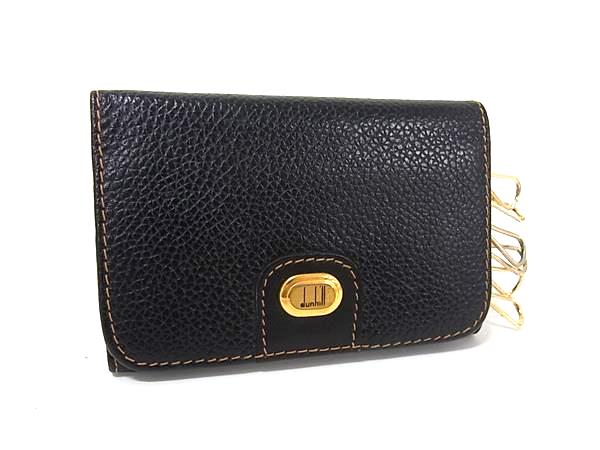 ■美品■ dunhill ダンヒル レザー 6連 キーケース 鍵入れ メンズ ブラック系 DK5667