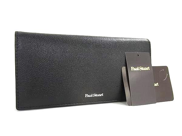 ■新品■未使用■ Paul Stuart ポールスチュアート レザー 二つ折り 長財布 札入れ 小...