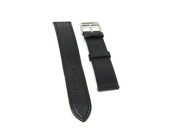 乐天商城 - ■美品■ HERMES エルメス レザー シルバー金具 時計ベルト ウォッチベルト ウォッチバンド 替えベルト □D刻印 ブラック系 DB2986