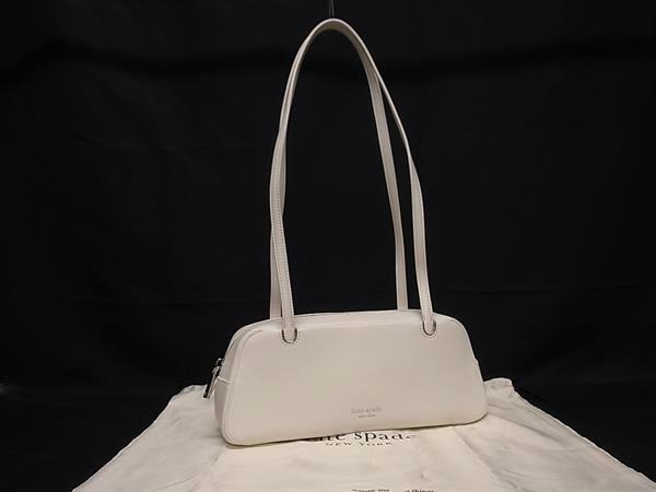 KATE SPADE - ■新品■未使用■ kate spade ケイトスペード レザー トートバッグ ショルダー 肩掛け レディース ホワイト系 FR4966