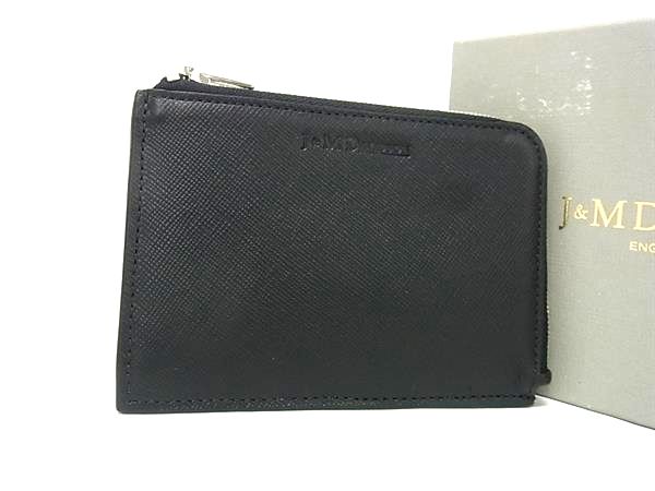 N - ■新品同様■ J&M DAVIDSON ジェイアンドエムデヴィッドソン レザー コインパース コインケース 小銭入れ ブラック系 FV3755
