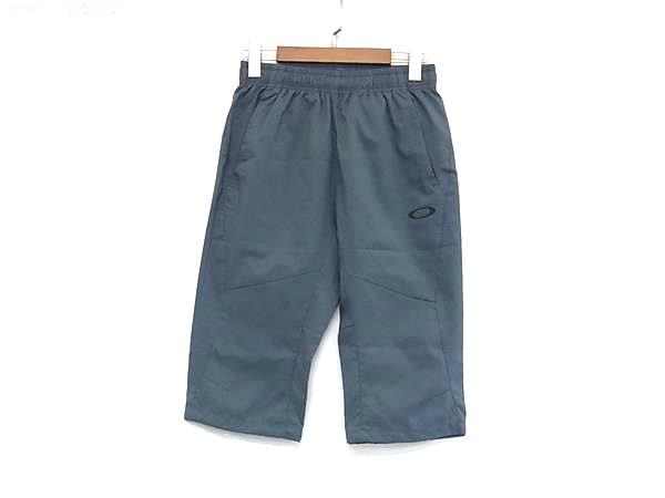 ■美品■ OAKLEY オークリー ポリエステル100% ハーフパンツ 半ズボン ボトムス 表記サイズ SMALL 洋服 ブルーグリーン系 DJ1389
