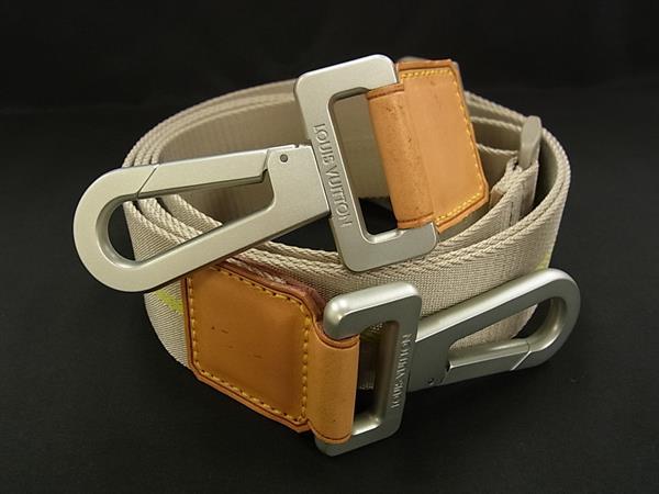 ■極美品■ LOUIS VUITTON ルイヴィトンダミエジェアン ジェネスタ バッグ用 ショルダーストラップ 肩掛け グレージュ系 DB4669