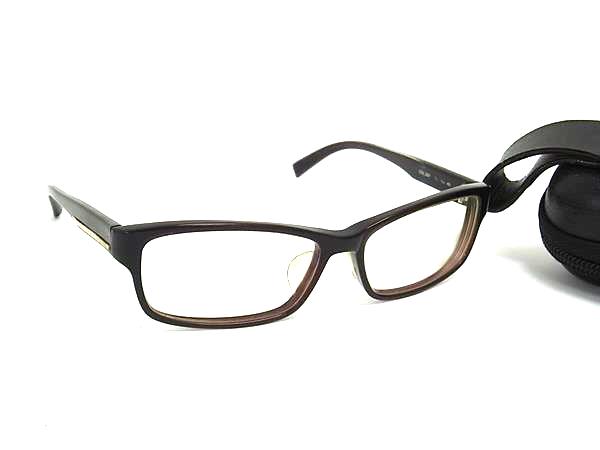 POLICE ポリス 度入り メガネ めがね 眼鏡 メンズ レディース ダークブラウン系 DK9409