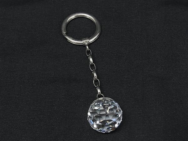 Indian Jewelry - ■美品■ SWAROVSKI スワロフスキー クリスタル キーホルダー バックチャーム アクセサリー シルバー系×クリア DN3796