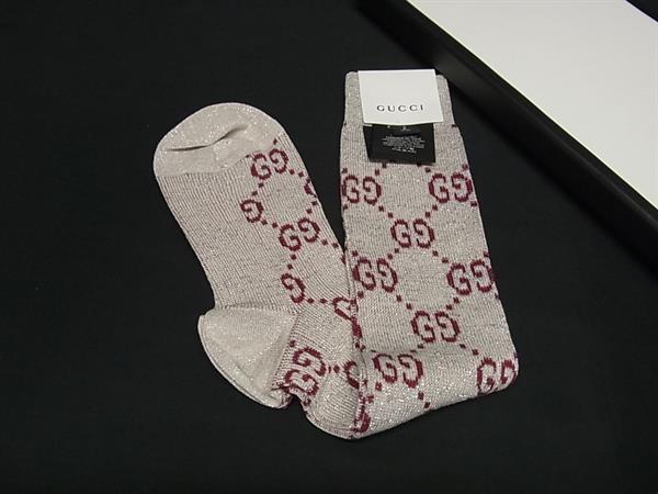 【新品未使用】GUCCI ハイソックス 2足セット グッチ ミケーレ 新品未使用】GUCCI ハイソックス 2足セット グッチ ミケーレ