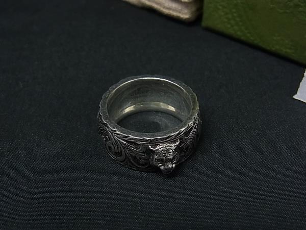 樂天商城 - ■極美品■GUCCI グッチ 433571 J8400 ガーデン SV925 リング 指輪 表記サイズ 14 アクセサリー メンズ レディース シルバー系 BS4768