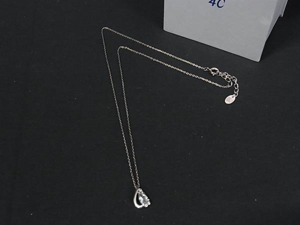 4℃ ヨンドシー ラインストーン ネックレス ペンダント アクセサリー レディース シルバー系 DK5305(4.0)