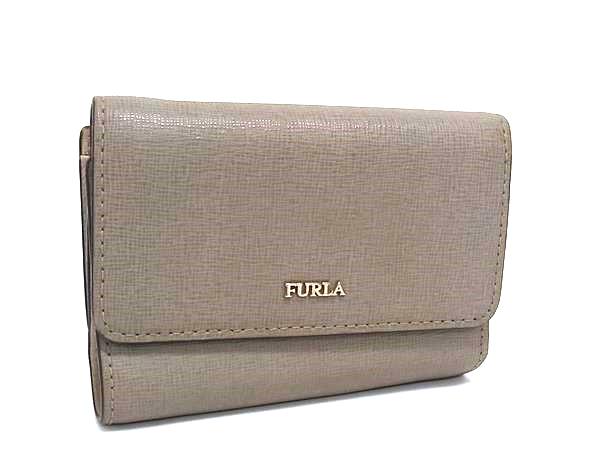 FURLA フルラ レザー 三つ折り 財布 �