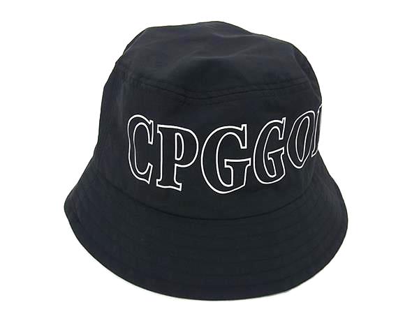 乐天商城 - ■美品■ CPG GOLF シーピージー ゴルフ ナイロン100％ ロゴ バケットハット 帽子 レディース メンズ ブラック系×ホワイト系 DK9400
