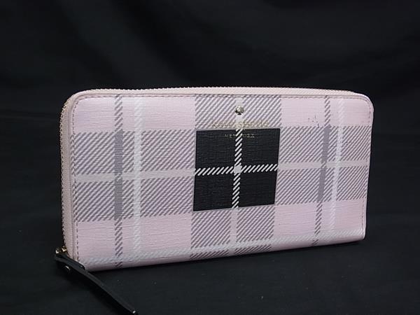 商品情報 ブランド名 kate spade ケイトスペード 状態ランク Bランク ライン カラーピンク系×グレー系 素材 レザー サイズ(cm) W 約19.2cm　H 約10.3cm　D 約2cm サイズ(inch) ポケット外 ポケット×1　中 ポケット×2　札入れ×3　小銭入れ×1　カード入れ×10以上 付属品画像内にあるものが全てになります シリアル及び刻印 状態使用感　擦れ小　汚れ小素材切れ　色移り □□□　状態ランクについて　□□□ 【N】　新品 【S】　未使用品（展示品など） 【A】　傷汚れが少なく状態の良い商品 【B】　程よい使用感や多少の傷、汚れはあるが程度良好の商品 【C】　使用感の他、目立つ傷や汚れが見れる商品 【D】　かなり大きな痛みがある難あり商品 ※記載させていただきました状態説明・ランクは、あくまで弊社基準にて判断したものとなります。 その為、個人差による主観の差が生じる場合も御座いますので、あらかじめご了承頂いた上で、ご検討下さいませ。 pleasure（株式会社peace）が販売しています。 出品中の商品につきましては全て正規品(本物）でございます。 （古物許可証第305521507463東京都公安委員会）