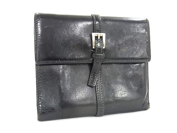 乐天商城 - PRADA プラダ レザー 三つ折り 財布 ウォレット 札入れ 小銭入れ カード入れ メンズ ブラック系 DL1886