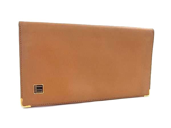 Other - dunhill ダンヒル コンフィデンシャル レザー 二つ折り 長財布 ウォレット 札入れ カード入れ ライトブラウン系 DL1887
