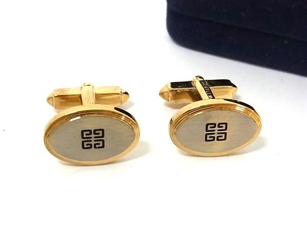 乐天商城 - GIVENCHY ジバンシィ ヴィンテージ カフス カフリンクス アクセサリー 紳士 メンズ ゴールド系×シルバー系 DL1912