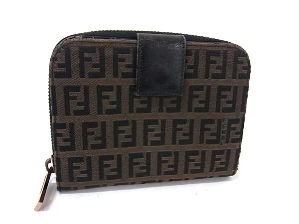 ✨新品・未使用✨　FENDI ズッキーノ　小銭入れ　ケース　総柄　ブラック ✨新品・未使用✨ FENDI ズッキーノ 小銭入れ コインケース 総柄