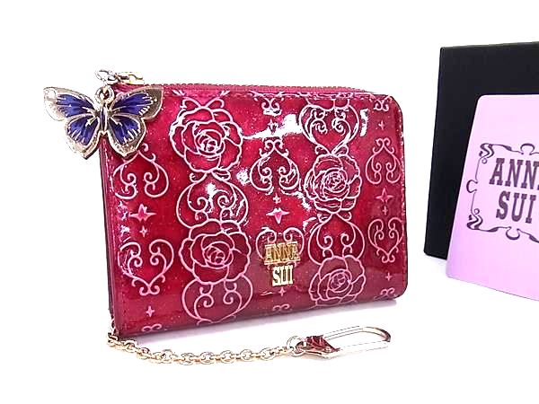 ANNASUI アナスイ PVC×レザー コインケ