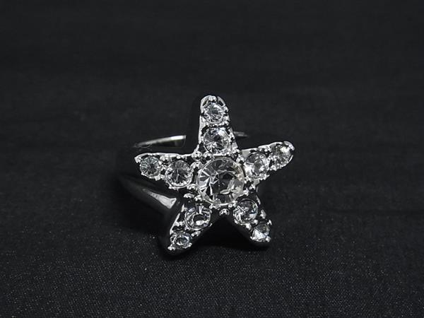 ■新品■未使用■ SWAROVSKI スワロフスキー ヒトデ リング 指輪 アクセサリー サイズ52(約11号) シルバー系 DL3553