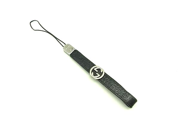 GUCCI ���å� ���󥿡����å���G �쥶�� ���ȥ�å� �����ۥ���� ��� ��ǥ����� �֥�å��� DK9506