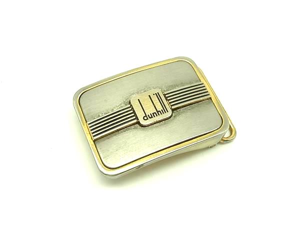 dunhill ダンヒル ベルトバックル ベルト用金具 ビジネス 紳士 メンズ シルバー系×ゴールド系 DK9508