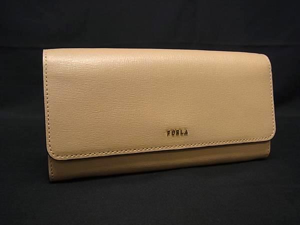 ■新品■未使用■ FURLA フルラ バビロン レザー 二つ折り 長財布 ウォレット 小銭入れ 札入れ カード入れ ベージュ系 FS8038