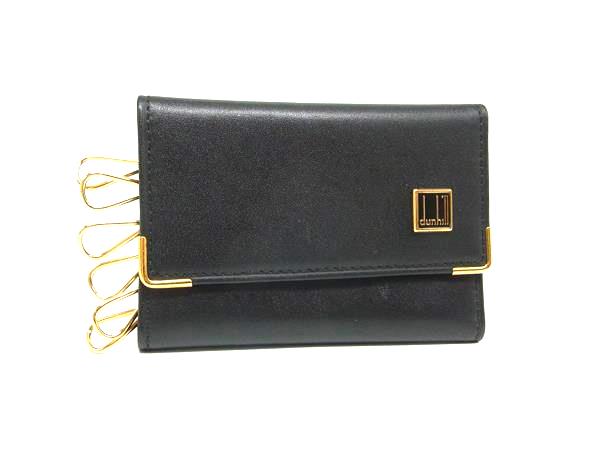 ■美品■ dunhill ダンヒル レザー 6連キーケース 鍵入れ メンズ ブラック系 DL0053