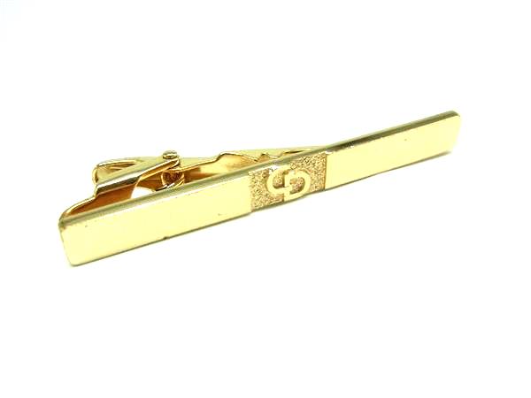 ■美品■ ChristianDior クリスチャンディオール タイピン タイクリップ 紳士 ビジネス メンズ ゴールド系 DL0171