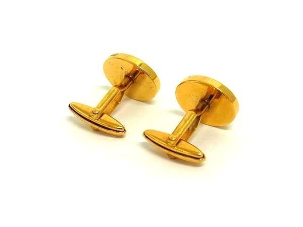 pleasure-Store 楽天市場店のdunhill ダンヒル カフリンクス カフスボタン アクセサリー ビジネス 紳士 メンズ ブラック系×ゴールド系 DL1597｜アングル2
