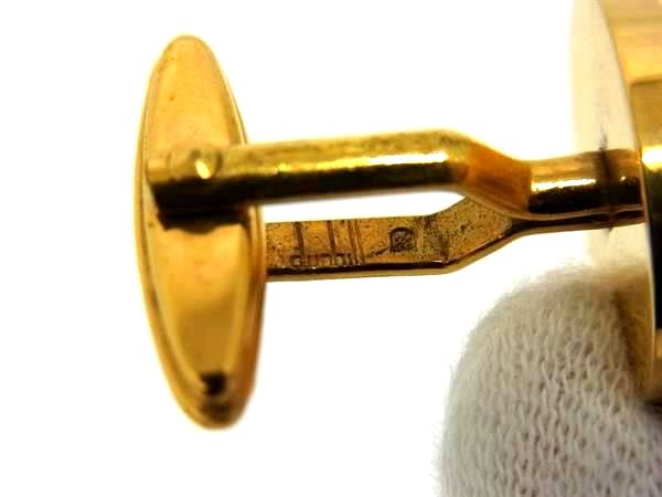 pleasure-Store 楽天市場店のdunhill ダンヒル カフリンクス カフスボタン アクセサリー ビジネス 紳士 メンズ ブラック系×ゴールド系 DL1597｜アングル3