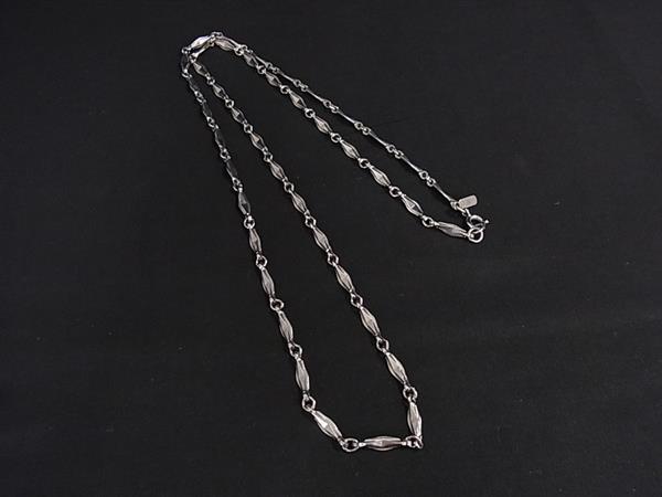 ■美品■ MONET モネ ロングネックレス アクセサリー レディース メンズ シルバー系 DL1695
